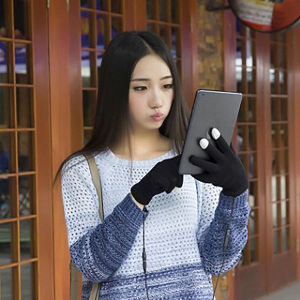 

winter outdoor skiing hand warmer mittens thermal motorcycle usb powered heated gloves soft cycling snowboard knitted