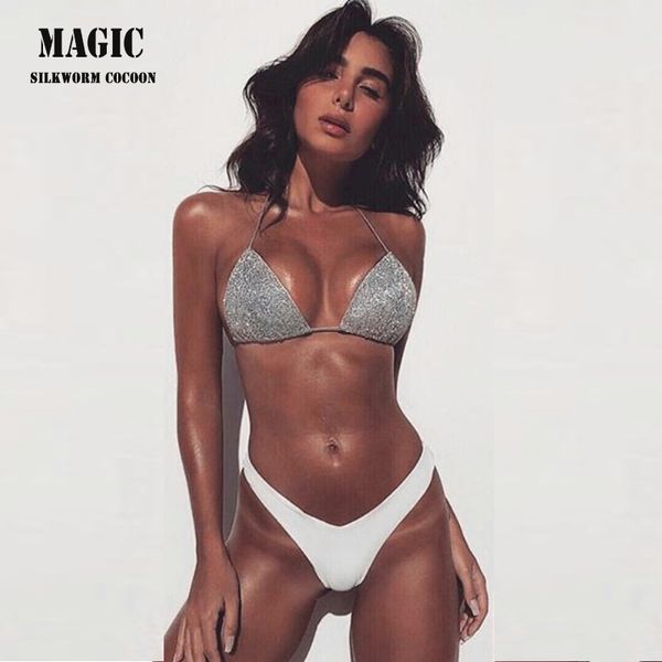 

women's bikini swimwear women's bikini sets swimwear summer diving swimwears for women, White;black