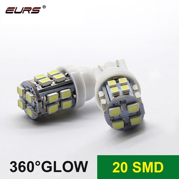 

eurs 10pcs led t10 1206 20smd car 12v lampada light super light 194 168 w5w t10 led parking bulb auto wedge clearance lamp white