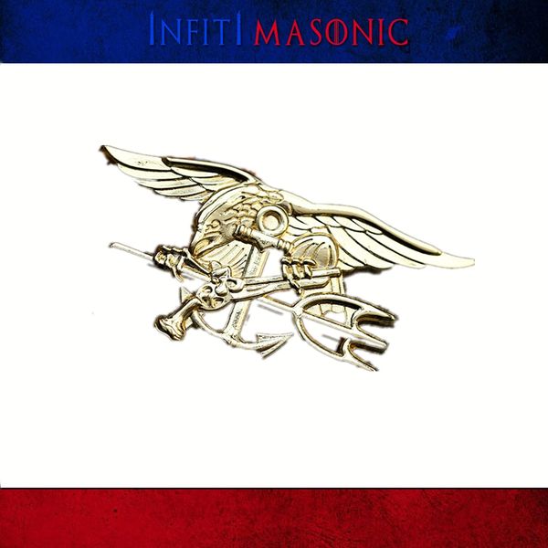

golden american seal badge fur seal commander badge skills army fan metal emblem, Silver