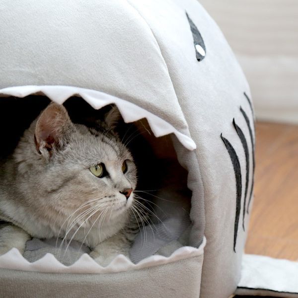 

dog house shark дл боли обак палаки лопка вокого каева мал обак cat bed puppy hou