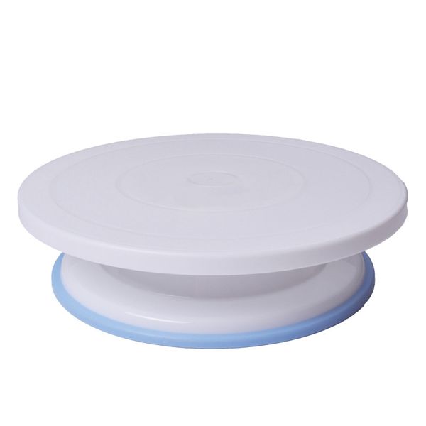 

plastic cake rotary table diy baking tool cake stand turntable rotating decorating baking tool 7*28cm 10 inch
