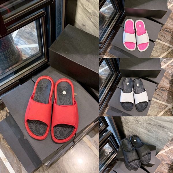 

2020 new women summer soft slip slippers woman buckle strap foam sole durable slippers ladies outdoor casual beach shoes flat bottoms slippe, Black