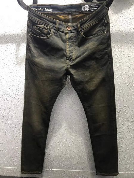 

new 2019 style diesel famous casual designers design slim fashionable ripped jeans motorcycle summer trousers pencil jeans pants 10329, Blue
