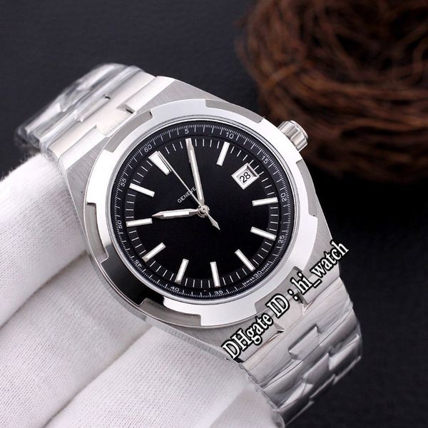 

new overseas 4500v/110a-b483 automatic mens watch steel case black dial stainless steel bracelet sports watches hi_watch h02c3, Slivery;brown