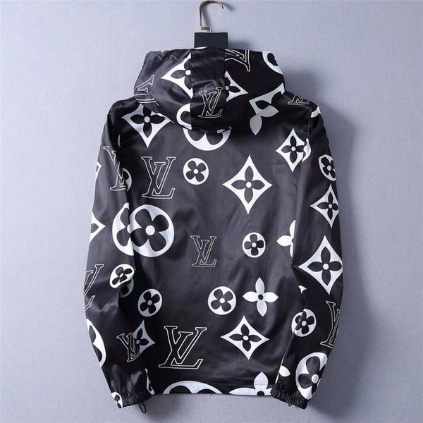 

new2020 мужская fashionnew 2020 роскошная куртки мужчины мода письмо печати зимние пальто марка дизайнер ветровка мужские streetwear циппе, Black;brown