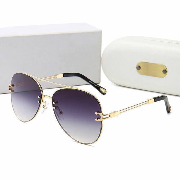 

new brand designer fashion sunglasses women's oversized pilot sun glasses for women shades 2019 new lunettes femme uv400 with brand, White;black