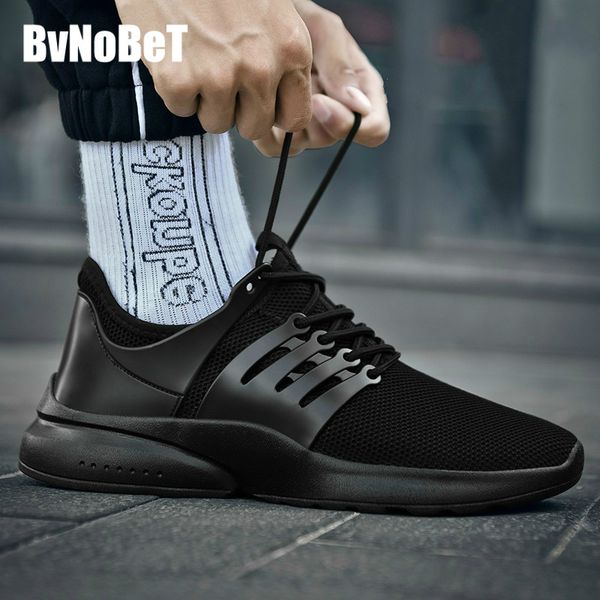 

bvnobet luxury fashion breathable hard-wearing fashion shoes men comfortable men sneakers stylish sneakers chaussure, Black