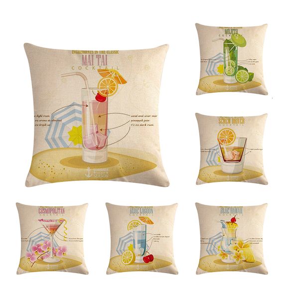 

коктейль украшение белье подушка обложка для чашки подушки крышки главной диван автомобиля подушка подушка украшение дом zy791