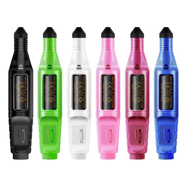 

15000 об / мин мини-сверлильный станок для ногтей фрезерные сверлильные фрезы комплект легкая дешевая цена ногтей электрическая машина с usb, Silver