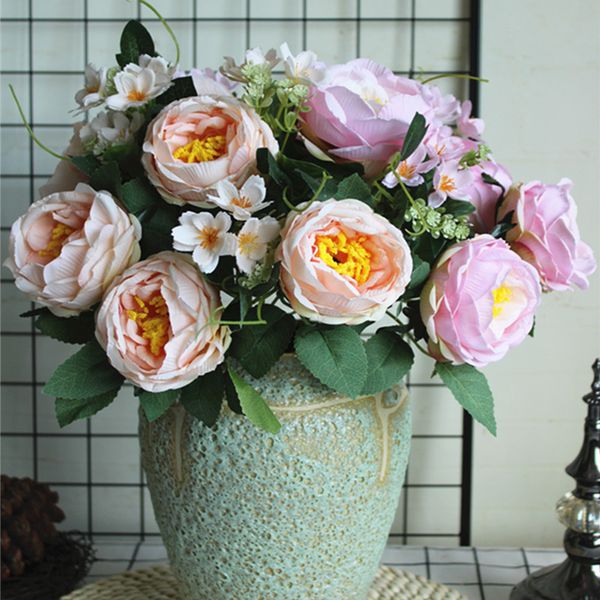 

highly recommended peony flower bouquet artificial flowers for christmas home wedding decoration centerpiece fleur artificielle