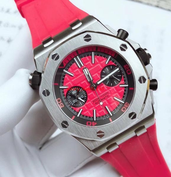 

3a + luxury automatic mechanical watch 26703 model watch movement 2824 .shiny at night. waterproof 50 meters, Slivery;brown