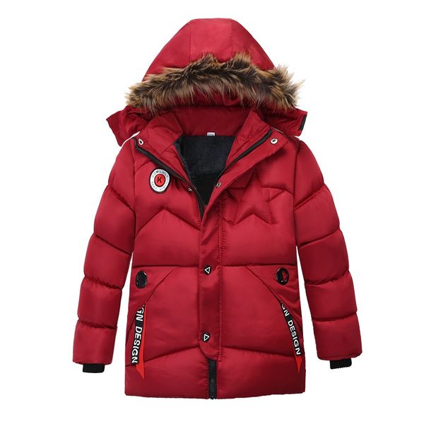 

kids coats 2018new baby outerwear childen winter jackets baby boy clothes down jacket for children boy's warm coat 3-6 years old, Blue;gray
