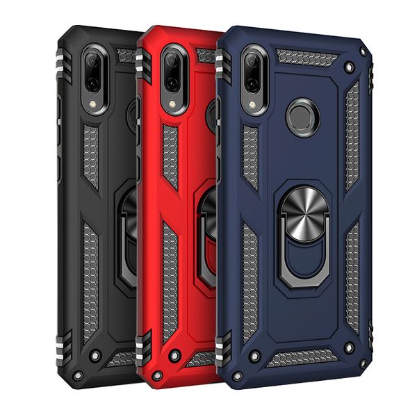 

shockproof armor phone case for huawei p30 pro p30 p20 lite magnetic ring stand cover for huawei p smart y6 y7 y9 2019 shell cases coque
