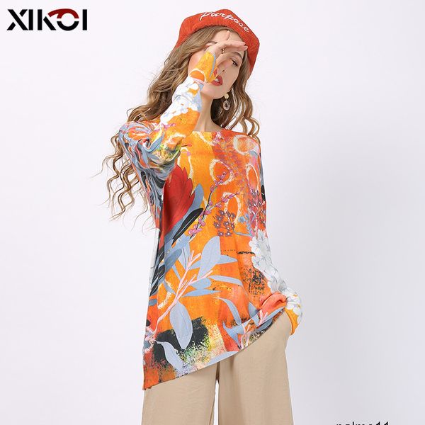 

womens designer casual printed sweater loose base shirt sweater rbqo, Black;brown