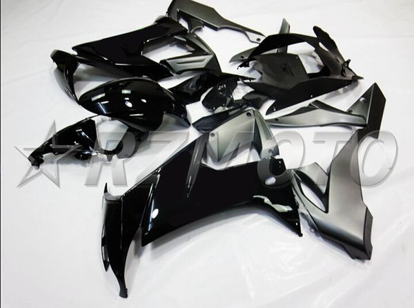 

4 gifts new abs motorcycle full fairings set fit for kawasaki ninja zx-10r zx10r 2008 2009 2010 08 09 10 10r all black luster