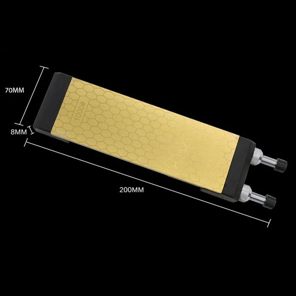 

promotion titanium diamond whetstone double sided 400 and 1000 grits with size 200x70x8mm knife sharpening stone with holder