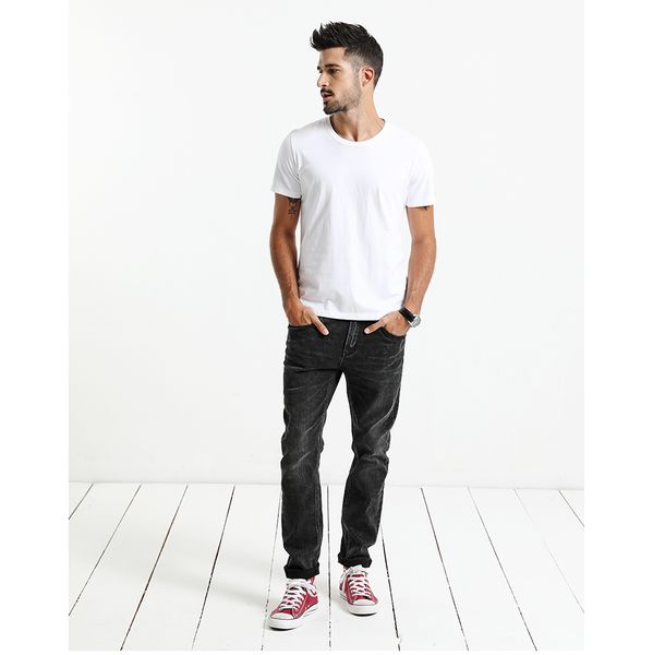 

Simwood 2018 New T Shirt Men Slim Fit Solid Color Fitness Casual Tops 100 %Cotton Comfortable High Quality Plus Size Td017101