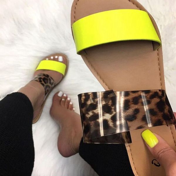 

dropshipping 2020 new slippers women sequins biling casual outdoor leopard basic beach shoes women non-slip durable slippers, Black