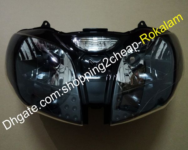 Farol Farol Para Kawasaki Ninja ZX-9R 2000 2001 2002 2003 / ZX6R 2000-2002 / ZZR600 2000-2008 / ZX600J Motocicleta Light Head Lamp
