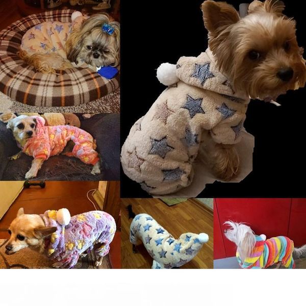 

одежда для собак пижамы флисовый комбинезон зимняя одежда для собак четыре ноги теплая одежда для домашних животных наряд маленькая собака з