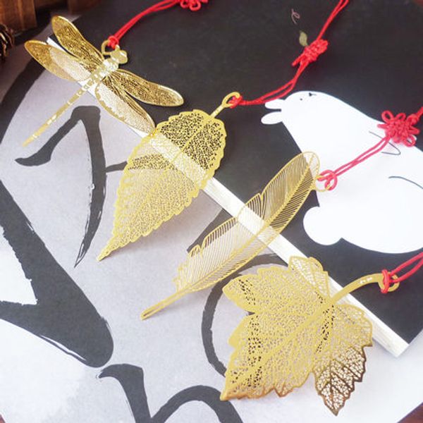 

hollow gold leaf металл свадебные закладки творческий латунь металлические закладки держатель страницы тетради бабочки-бабочки дешевые сваде