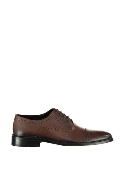 

derimod genuine leather coffee men 's shoes, Black