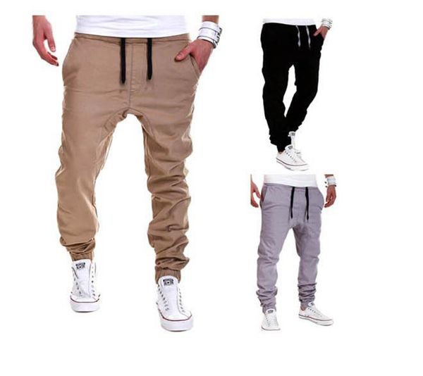 

2020 explosion models spring and summer new men's tether elastic sports pants casual trousers, support mixed batch, Black