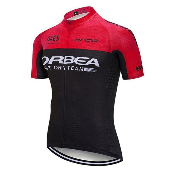 

2020 new orbea breathable racing bicycle wear short sleeves men cycling jersey suit 2020 cycling clothing summer road bike clothing 1004, Black;red