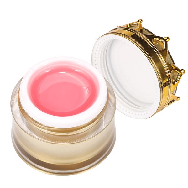 

crown shape poly gel hard finger nail extension uv led jelly nail gel acrylic builder fast dry qs888, Red;pink