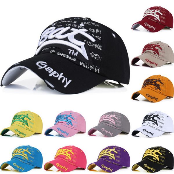 

new embroidery letters wholesale snapback hats baseball cap hip hop fitted hats for men women gorras curved brim hats damage cap, Blue;gray