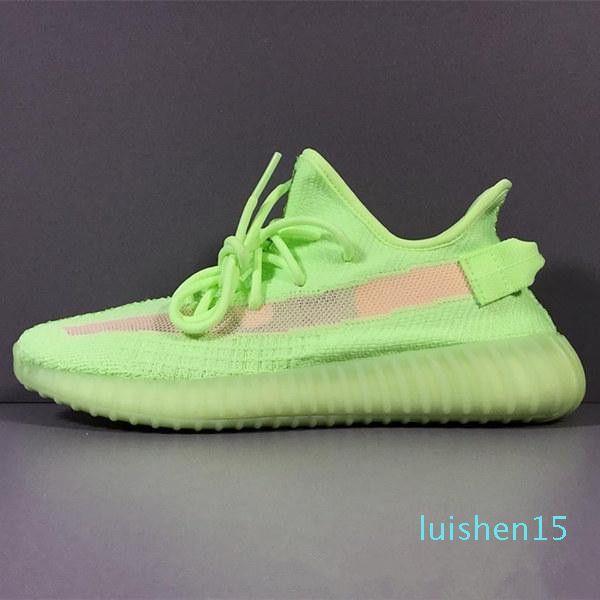 

kanye west men desinger triple running outdoor shoes women trainers frozen yellow cream zebra bred sports zapatos sneakers l15, Black