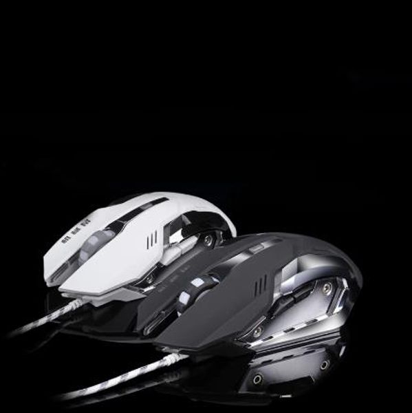 

silent mute noiseless 3200dpi adjustment usb 6d wired optical computer gaming mouse led mice for computer pc lapfor dota 2