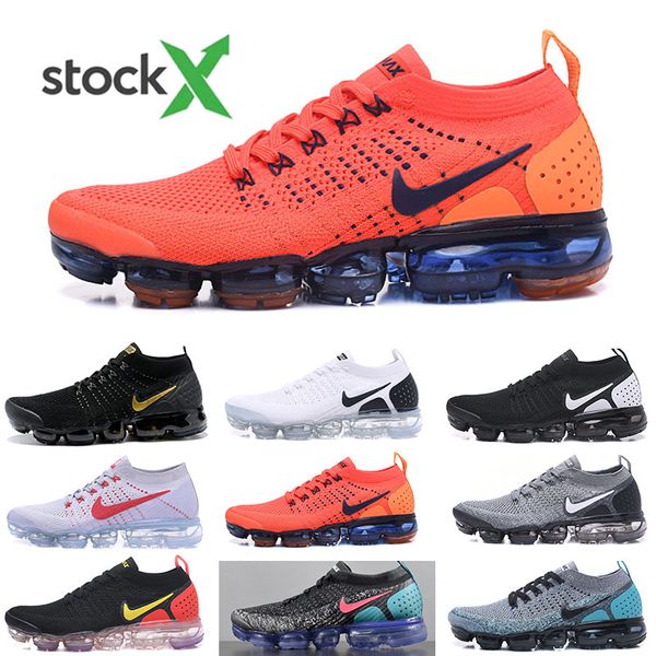 

2019 classic off-w fly 1.0 2.0 3.0 knit flagship shoes men&women triple white black grey knitting trainers fashion designers sneakers pkgmh