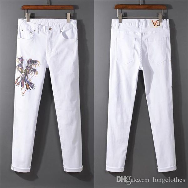 

luxyry мђжкие дизайнеѬкие джин hole zipper оий Ѭоконе джин мђжкие поведневн, Blue