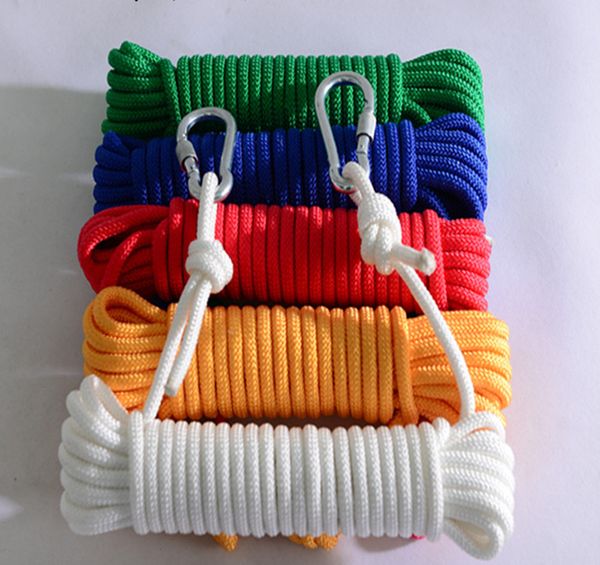 

diameter 4mm 5mm 6mm color nylon rope bundling rope, Black;white