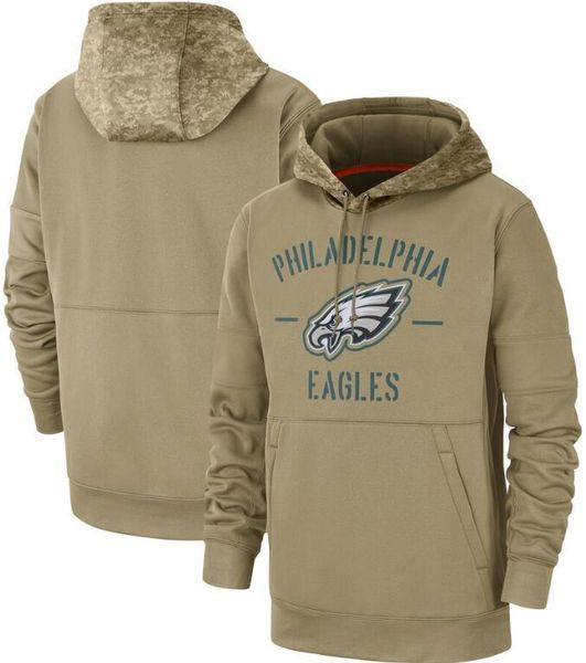 

new philadelphia sweatshirt tans eagle hoodies 2020 men women youth salute to service sideline therma performance pullover hoodies02, Blue;black