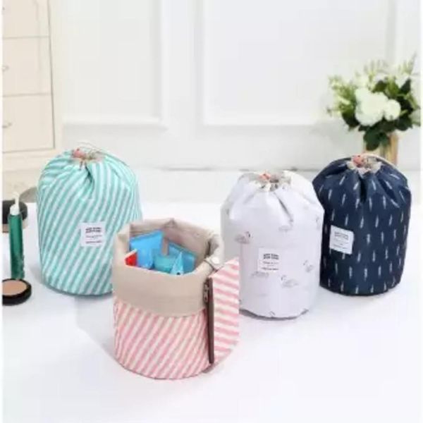 

fashion women lazy drawstring cosmetic bag fashion travel makeup bag organizer make up case storage pouch toiletry beauty kit