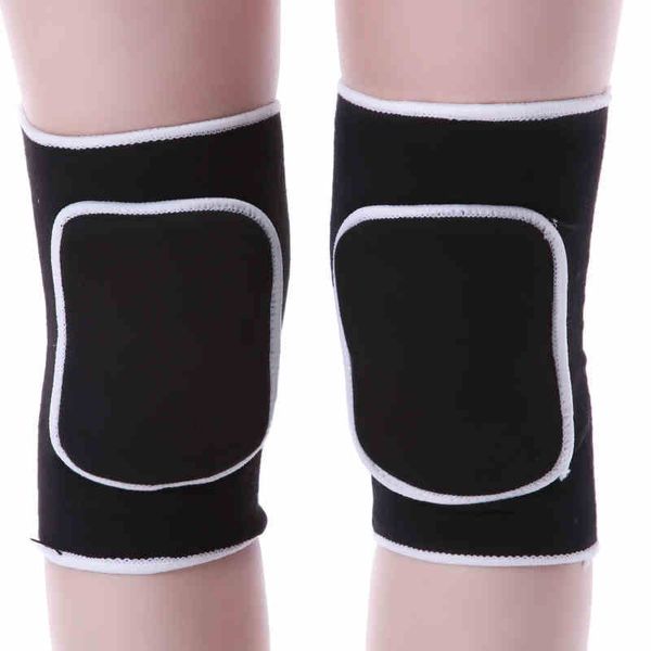 

adults child kids dance knee pads black/white sport knee support for ballet dance gym fitness crossfit tennis volleyball kneepad, Black;red