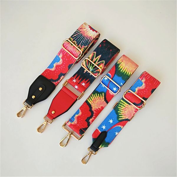 

hjkl new adjustable striped shoulder bag strap nylon for crossbody women bag accessories handbag purse strap belt good gift, Black