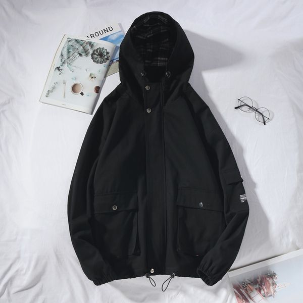 

men winter hooded designer jacketes outdoor wild hooded jacket selling luxury casual jacket classic trend private custom jacket, Black
