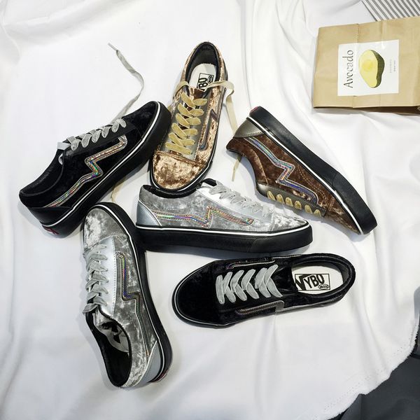 

yuanbo 620 street swild harajuku style canvas shoes female black ulzzang student board shoes tide