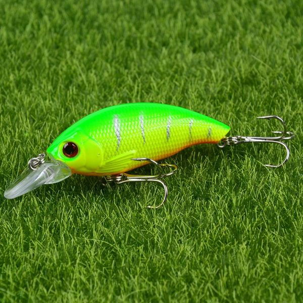 

lingyue 1pcs fat minnow crankbait fishing lure 7.5cm/8.5g ater crank wobbler 6# hooks fish lures h075 gnfrv