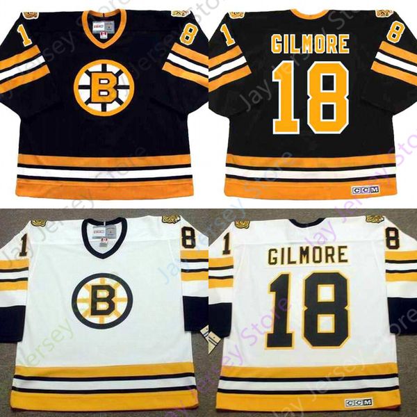 

Custom HAPPY GILMORE Boston Bruins CCM Vintage Black Hockey Jersey