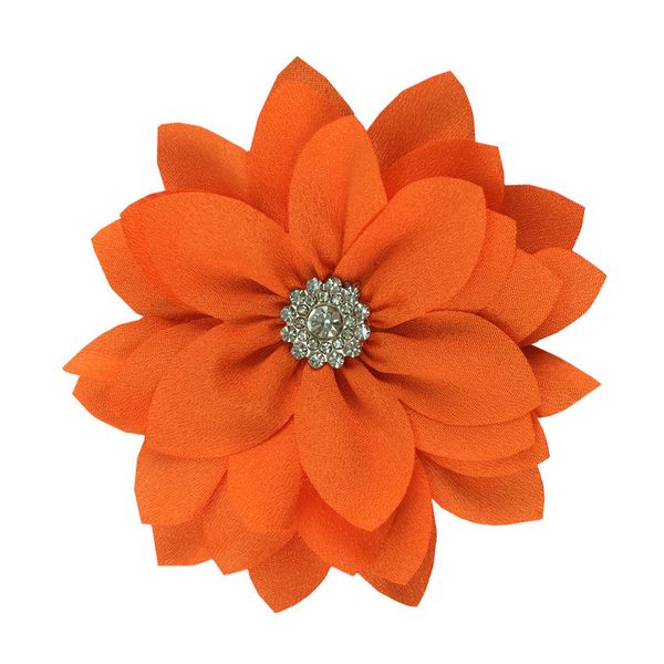 

40pcs/lot 7cm chiffon flower fabric flowers for headband diy hair accessories lsfb045