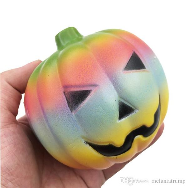 

pumpkin squishy decompression toys 10 cm silica gel colourful halloween squishies squeeze toy pgraphing take p props, Silver