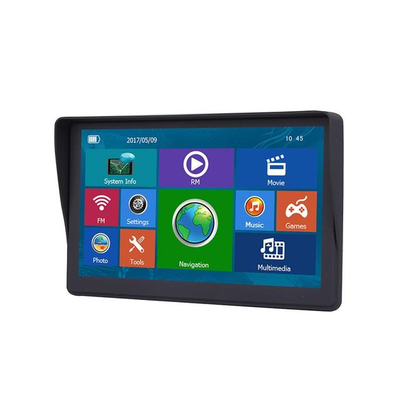 

7inch portable gps car navigator hd touch screen radio ram128mb-rom8g gps satellite navigator