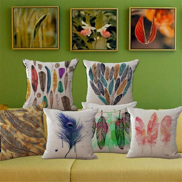 

digital printing cotton pillow covers in europe and the feathers waist cushion for leaning on on-board hold pillow case 100g