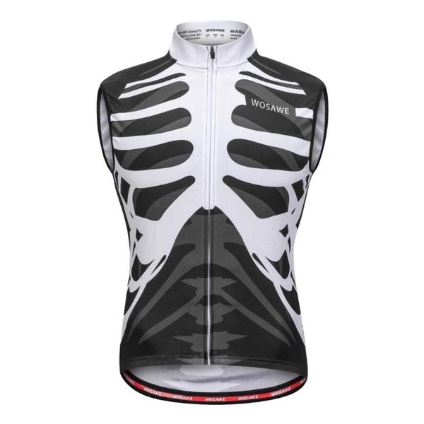 

cycling vest reflective coat sportswear breathable short jersey sleeveless, Black