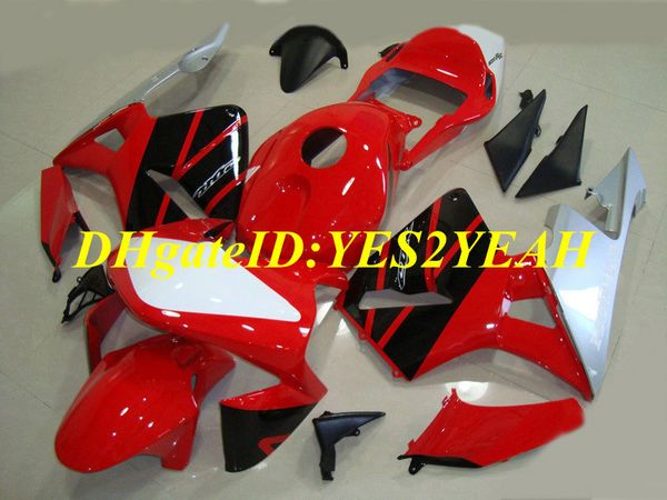 Versione racing Kit carenatura per Honda CBR600RR 03 04 CBR 600RR F5 2003 2004 05 CBR600 Set carenature rosso nero argento + Regali HG55